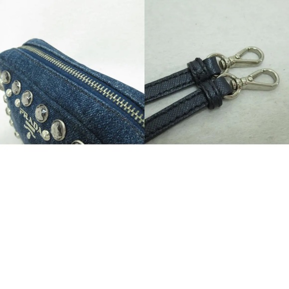 Prada Embellished Denim Mini Crossbody Bag - Picture 14 of 17